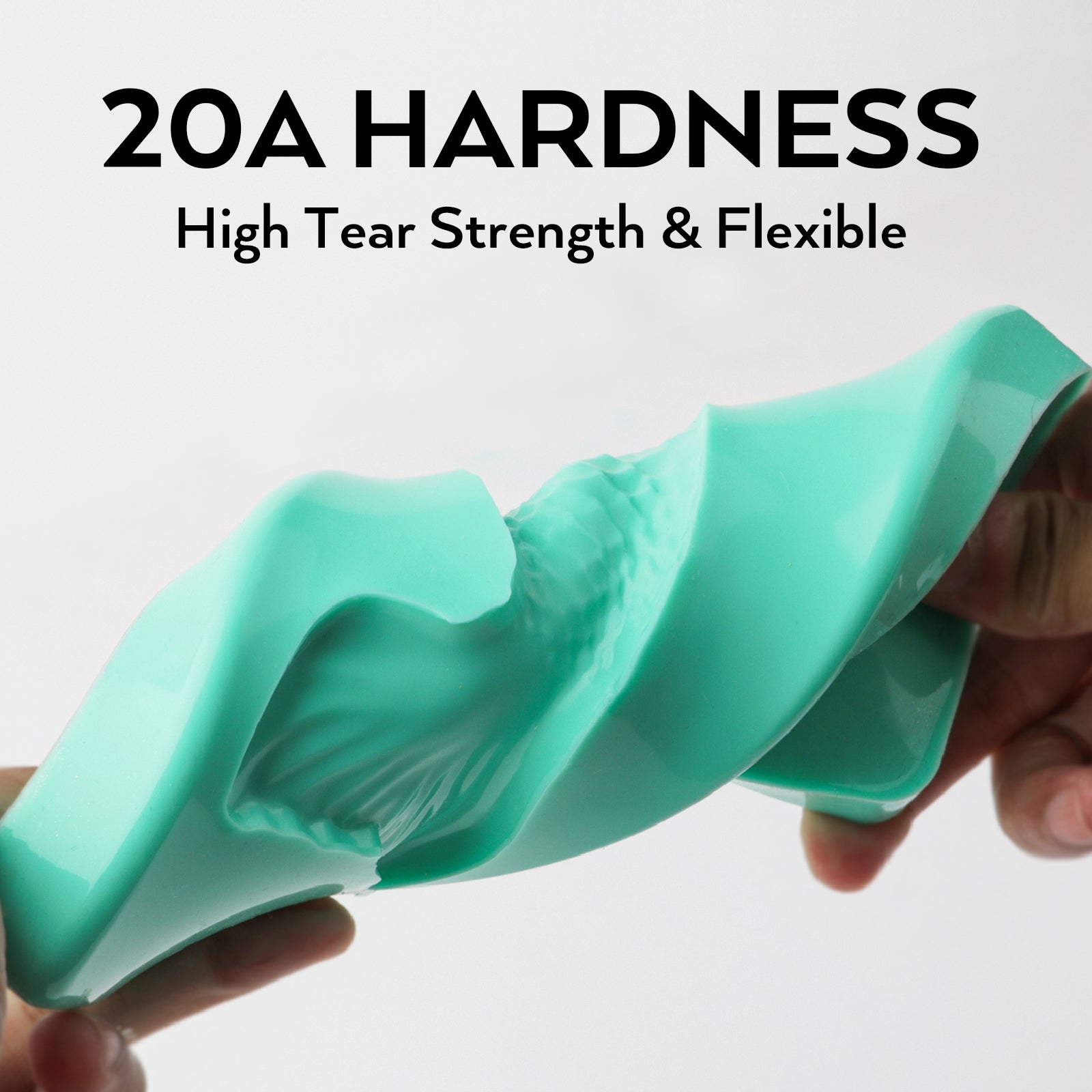 Nicpro 140 oz Silicone Mold Making Kit 20A, Platinum Liquid Silicone Rubber for Mold Maker, Jade Green Flexible & Food Safe Mix Ratio 1:1 for Casting 3D Resins Molds DIY with Gloves, Sticks & Cups