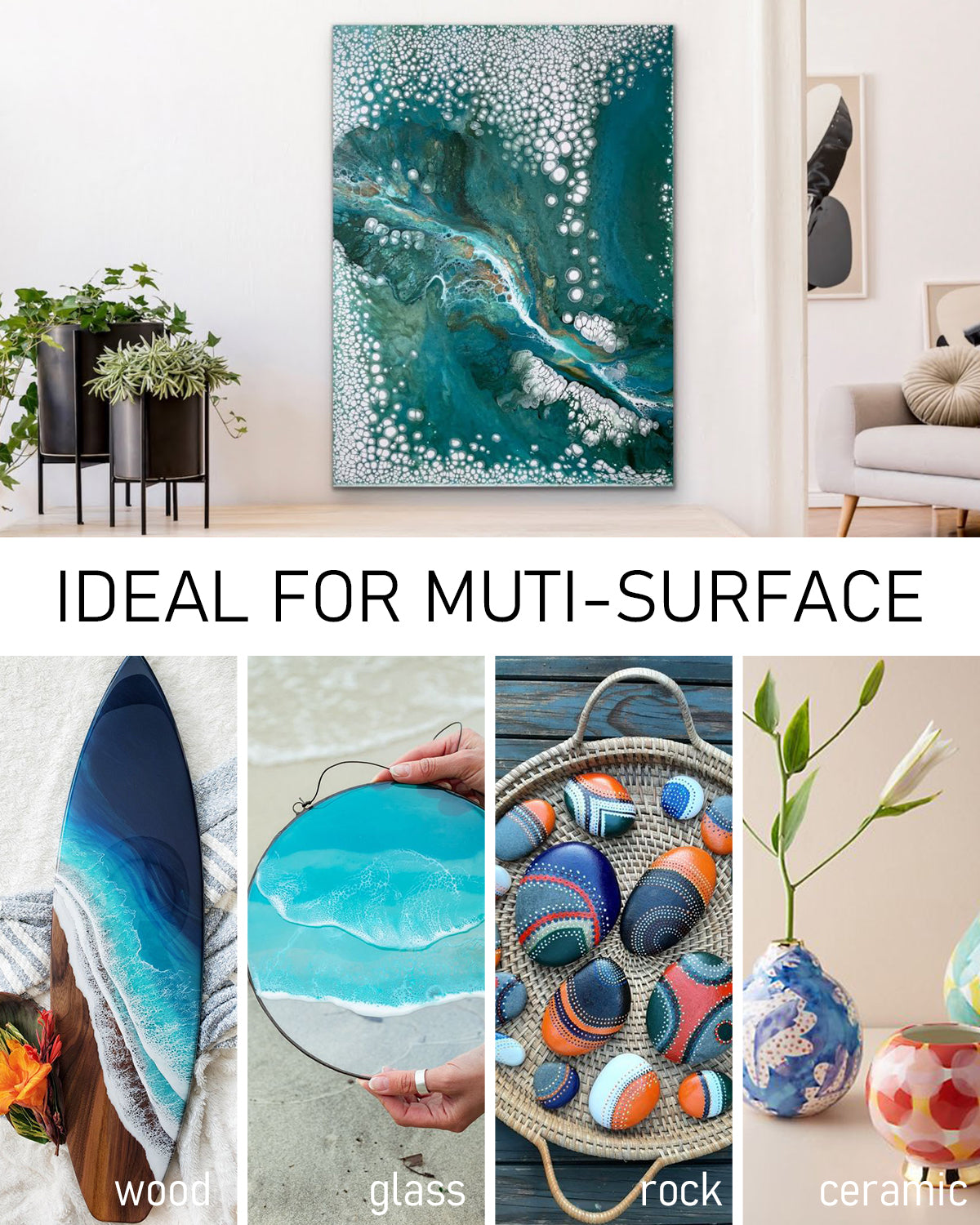 Nicpro 14 Colors Large Bulk Acrylic Pour Paint Set (33.8 oz,1000 ml) Premixed High Flow Art Pouring Paint Supplies Kit with Silicone Pour Oil, Gloves for Beginner Cell Creation Flow DIY, Ready to Pour