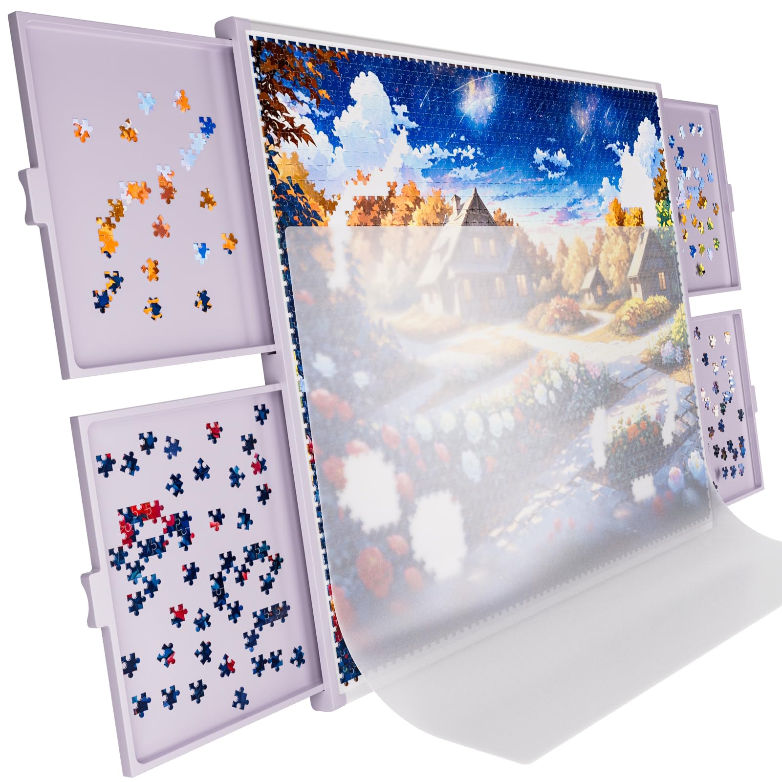 Nicpro 1500PCS Non-Wood Jigsaw Puzzle Board for Adults, Large Size 35