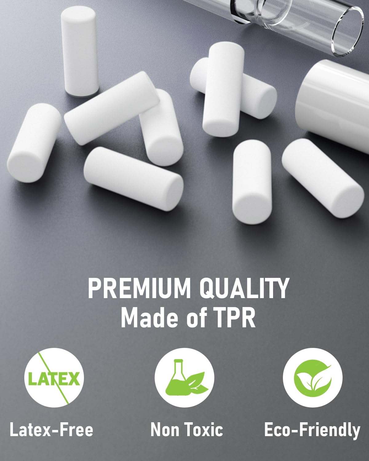 Nicpro 54PCS Refill Erasers for Mechanical Pencil, 6 Tubes Top Erasers, Widely Available for Nicpro Mechanical Pencil, Easy to Clean Without Scratching Paper (0.17" × 0.4")