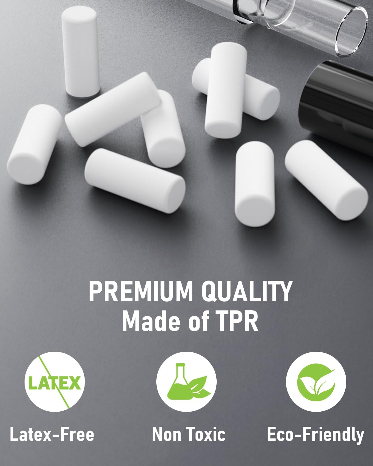 Nicpro 48PCS Refill Erasers for Mechanical Pencil, 6 Tubes Top Erasers, Widely Available for Nicpro Mechanical Pencil, Easy to Clean Without Scratching Paper (0.16" × 0.48")