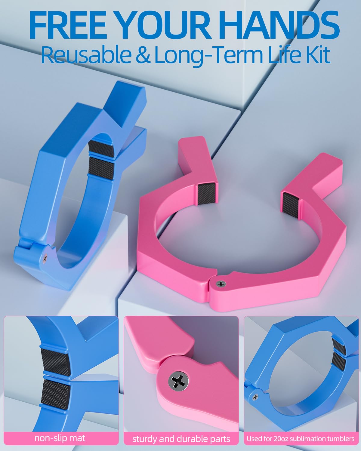 Nicpro 2 Pack Sublimation Tumblers Pinch, Perfect Tool for Sublimation Paper & Tumblers