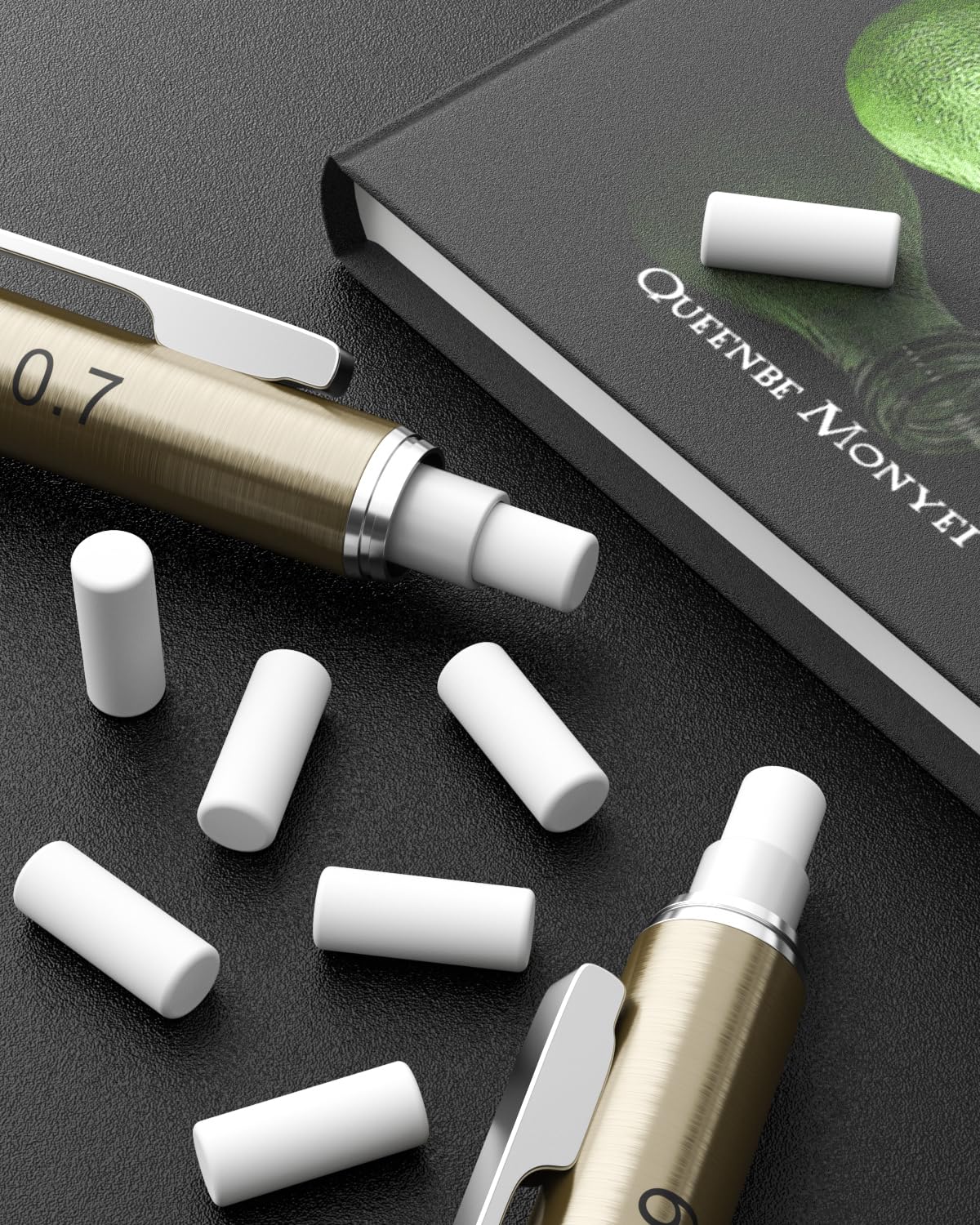 Nicpro 48PCS Refill Erasers for Mechanical Pencil, 6 Tubes Top Erasers, Widely Available for Nicpro Mechanical Pencil, Easy to Clean Without Scratching Paper (0.16" × 0.48")