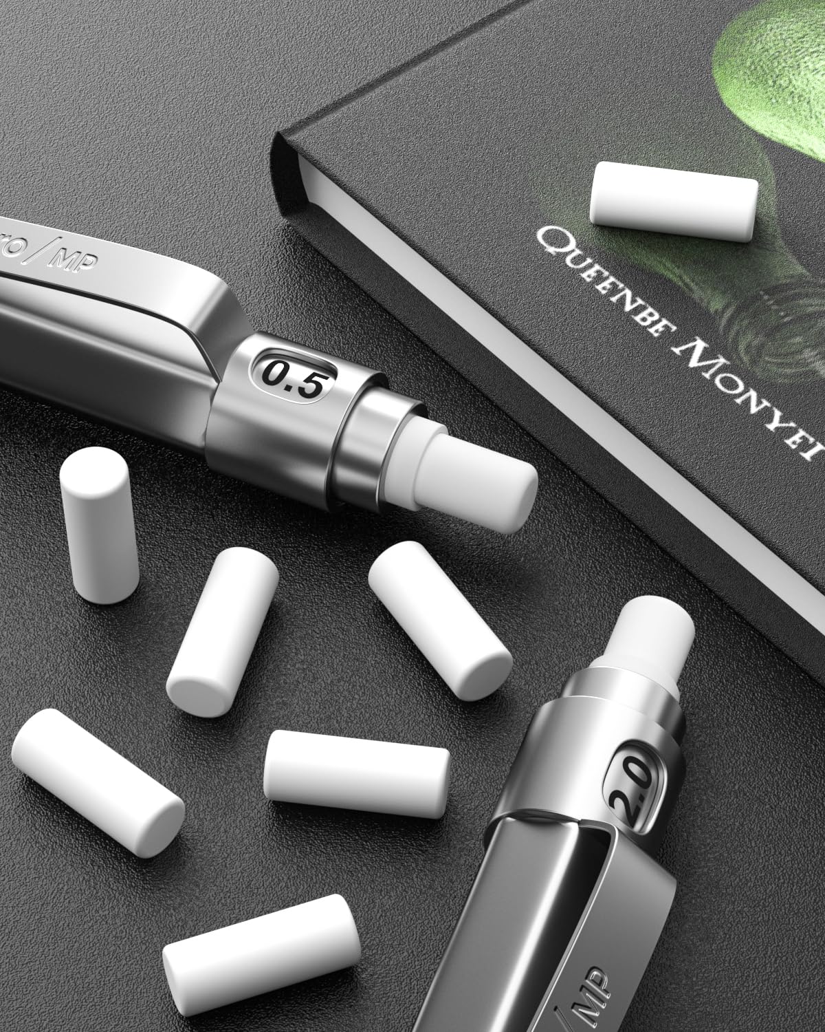 Nicpro 54PCS Refill Erasers for Mechanical Pencil, 6 Tubes Top Erasers, Widely Available for Nicpro Mechanical Pencil, Easy to Clean Without Scratching Paper (0.17" × 0.4")