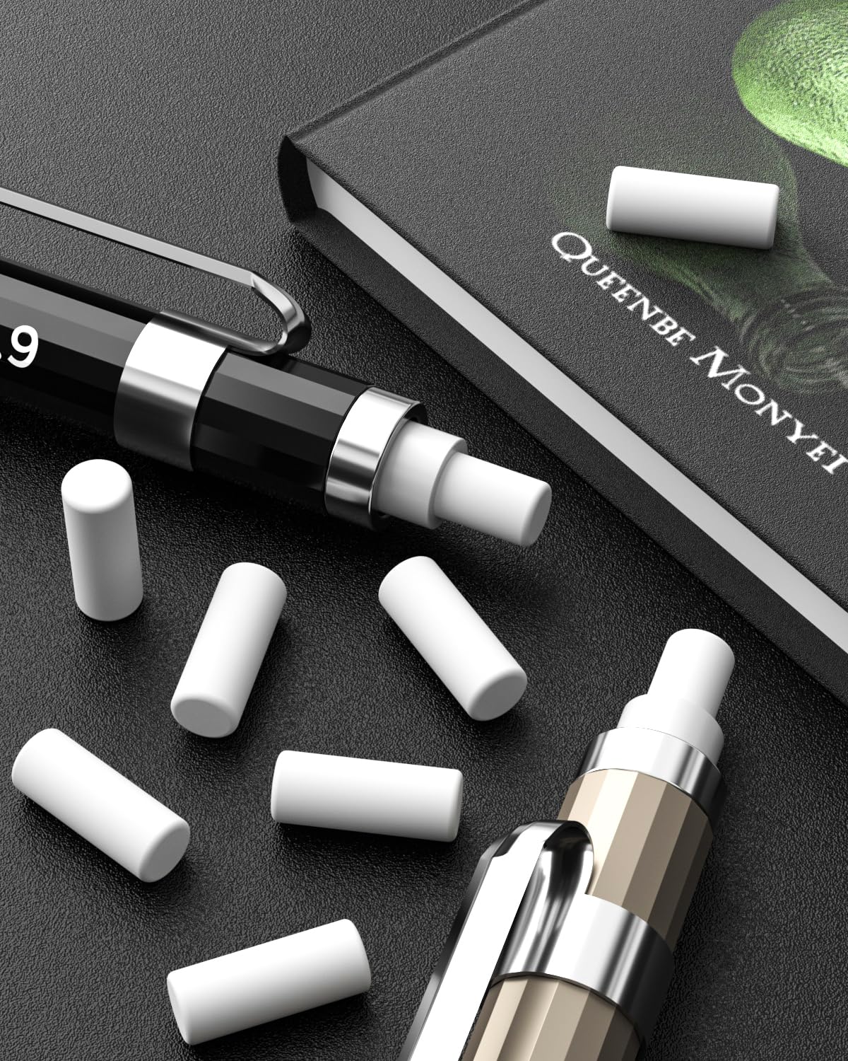 Nicpro 54PCS Refill Erasers for Mechanical Pencil, 6 Tubes Erasers, Widely Available for Nicpro Mechanical Pencil, Top Eraser Easy to Clean (0.15'' × 0.4'')