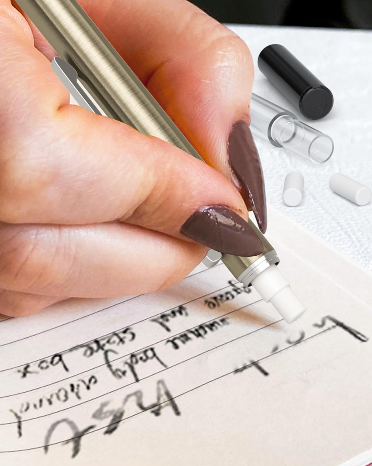 Nicpro 48PCS Refill Erasers for Mechanical Pencil, 6 Tubes Top Erasers, Widely Available for Nicpro Mechanical Pencil, Easy to Clean Without Scratching Paper (0.16" × 0.48")