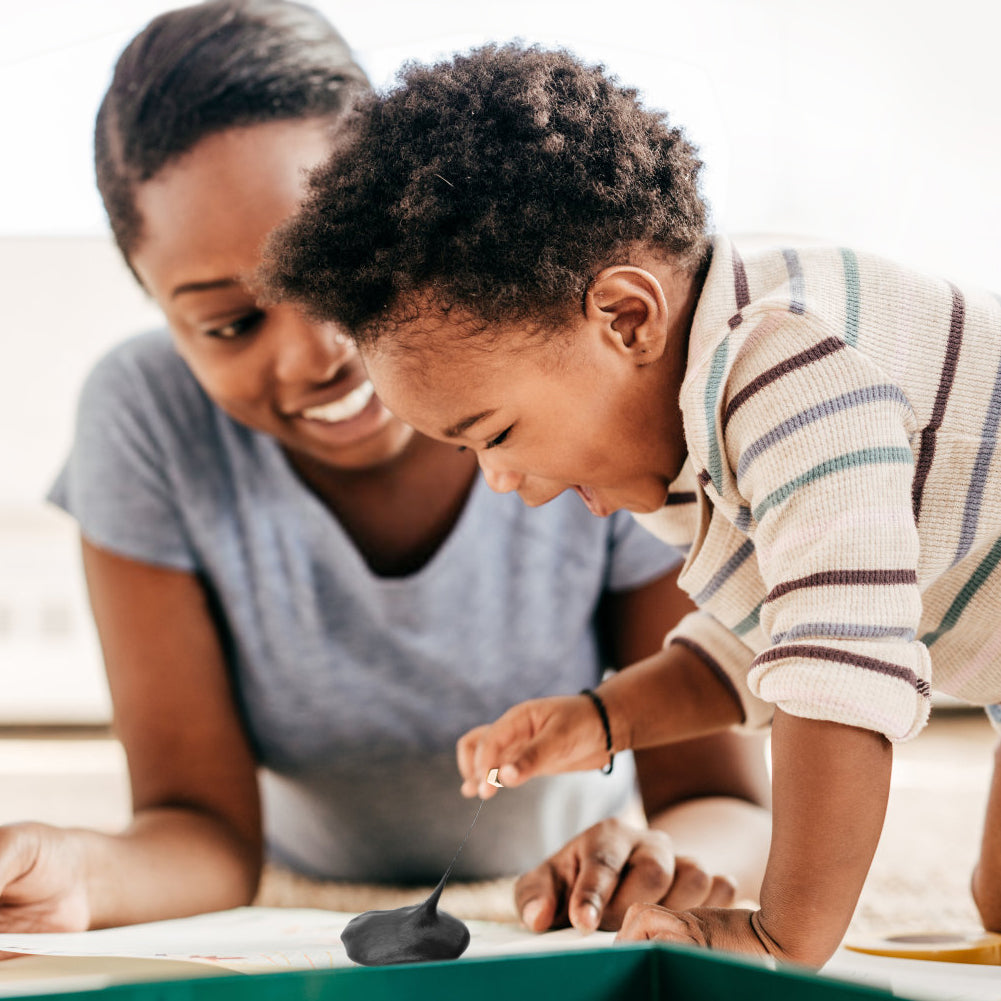 Nicpro Magnetic Slime Putty, Black Magnetic Putty Slime Supplies Space Toy Stress Reliever Kids Adults Fun 4 Monster Eyes