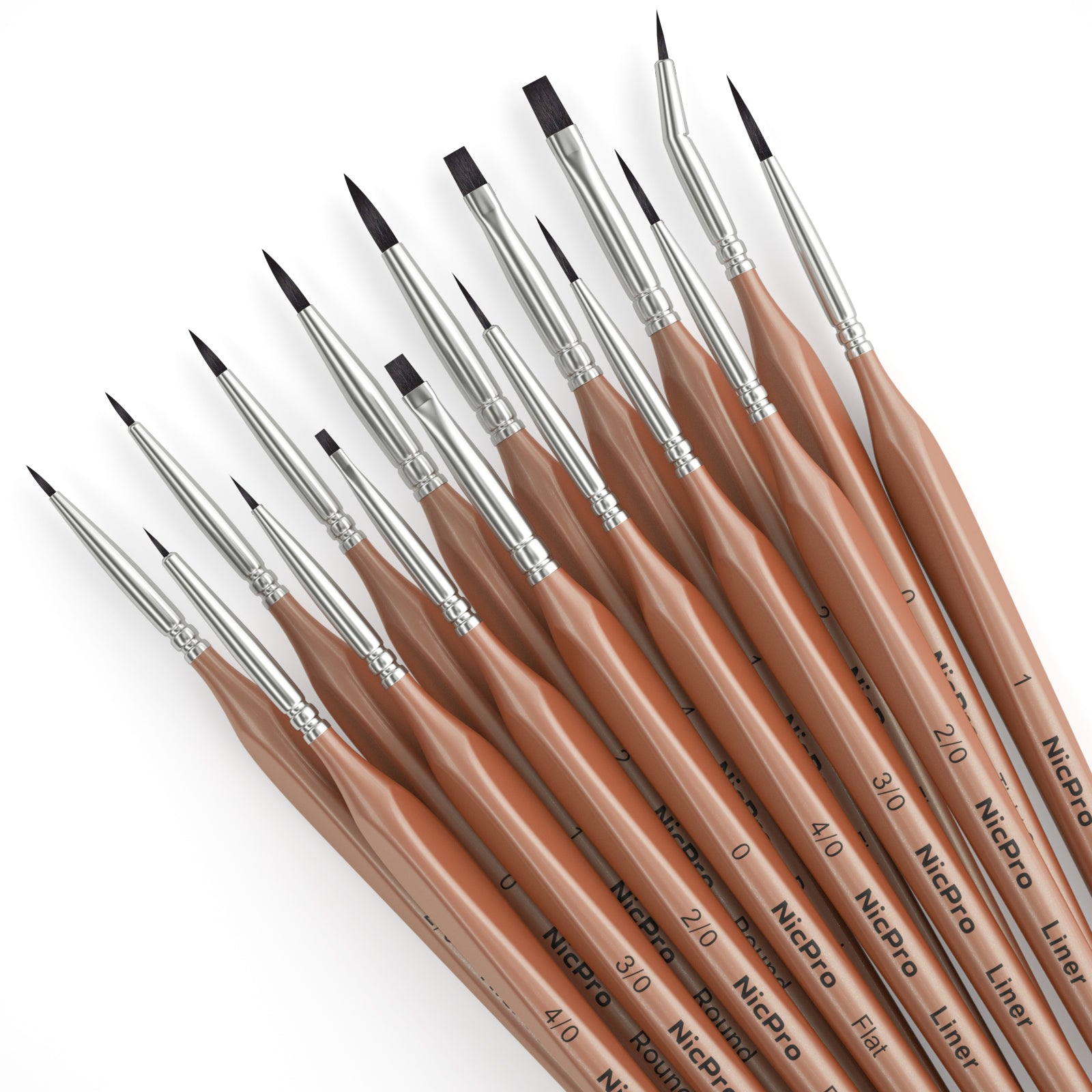 6Pcs Extra Fine Tip Detail Paint Brush Pen for Miniatures Model