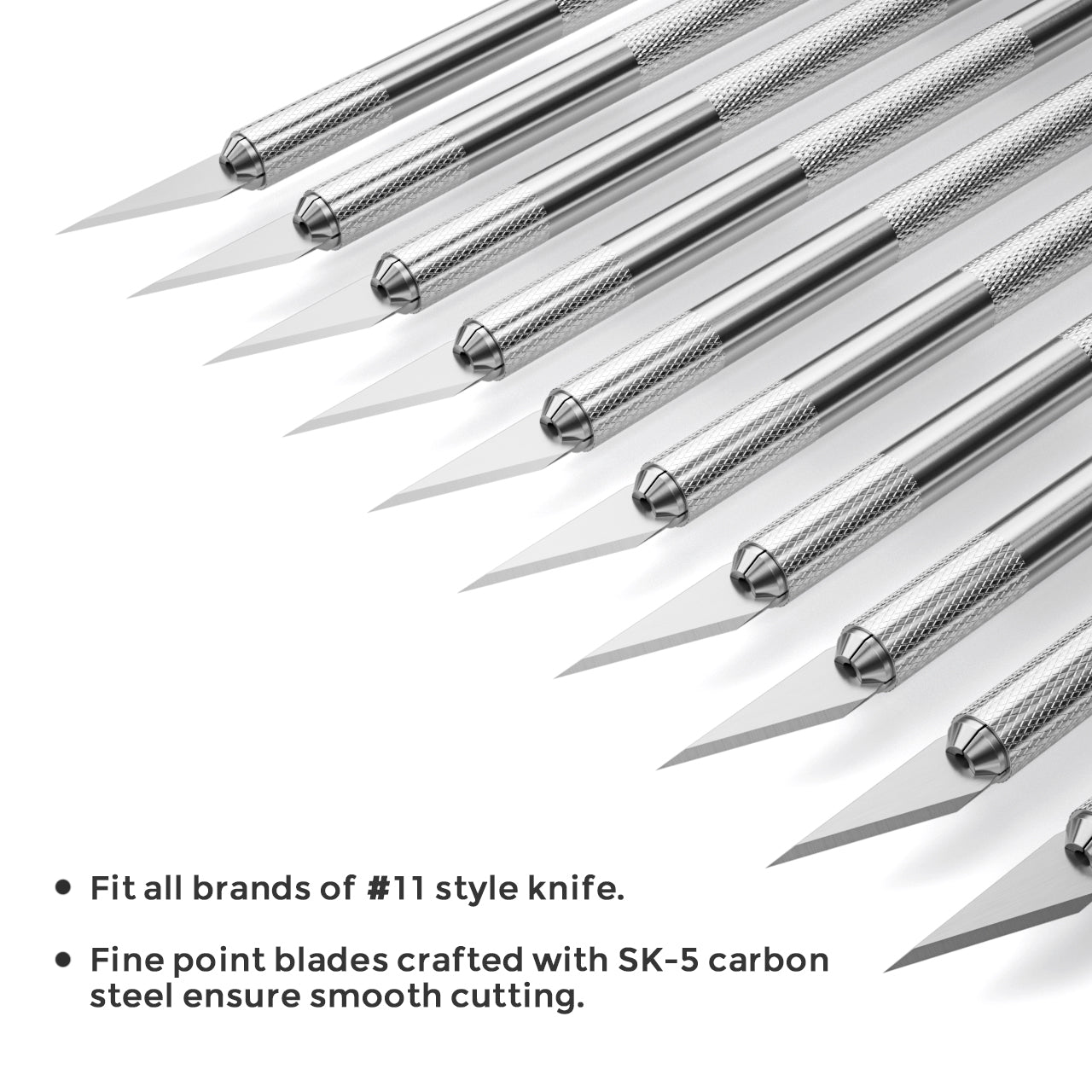 Nicpro Precision Cutter Hobby Knife Set,10 PCS #1 Craft Art Knife Kit Cutter for Art, Hobby, Scrapbooking, Stencil