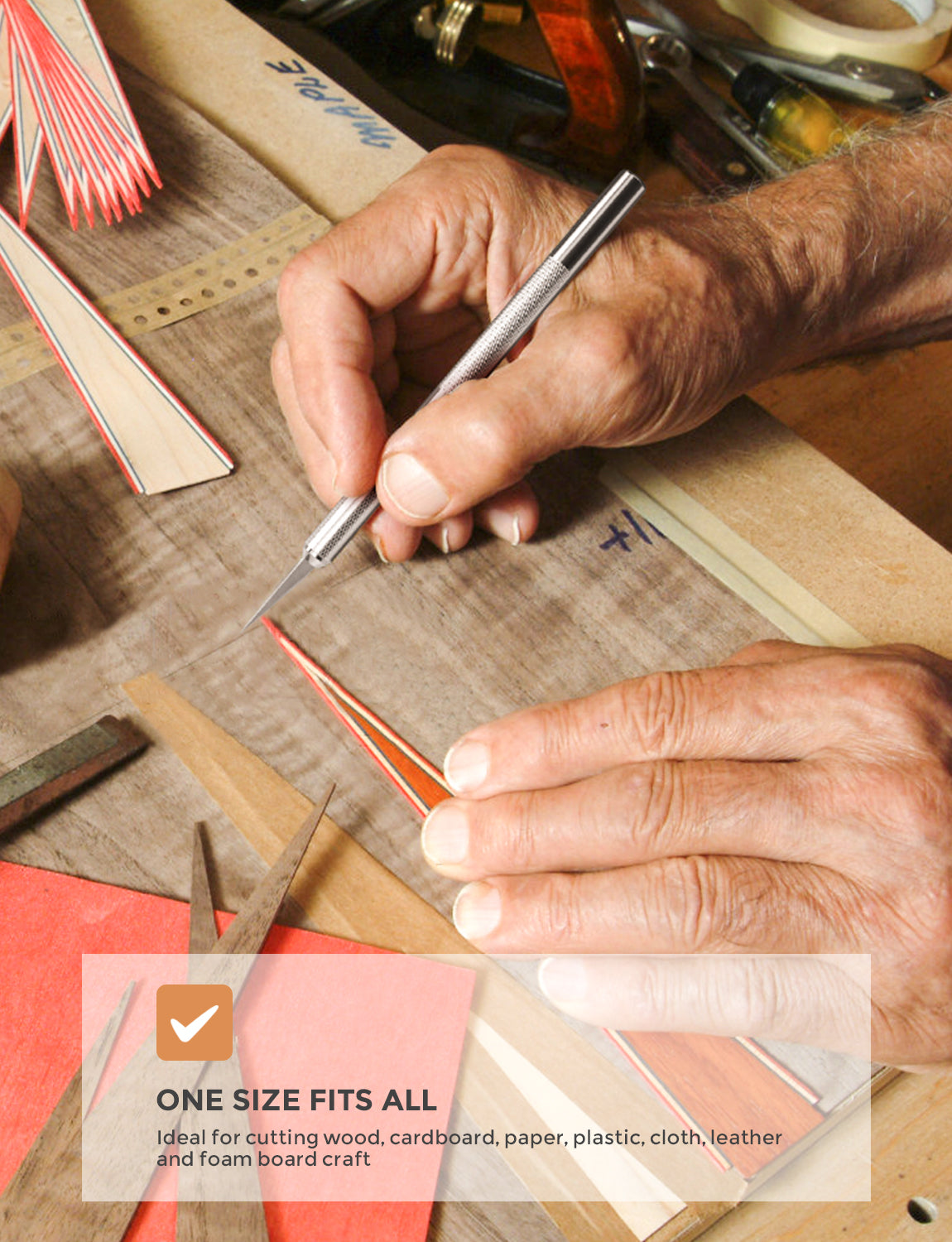 Nicpro 115 PCS Hobby Knife Set with Metal Case, Precision Utility Scalpel Razor Kit With Various Blades,Ruler for Hobby Scrapbooking Leather, Wood, Art Carving, Craft, Sharp Pen Knives