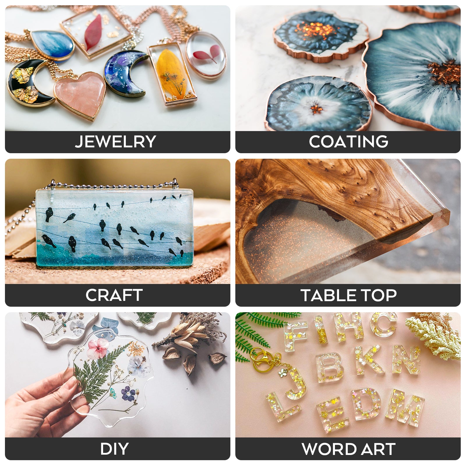 Nicpro 16 oz Epoxy Resin Kit Supplies with 15 Colors Liquid Resin Pigment Dye, Silicone Sticks,Mat, Measuring Cups, Gloves for Art, Crafts, Tumblers & Jewelry Making, Molds, Coating