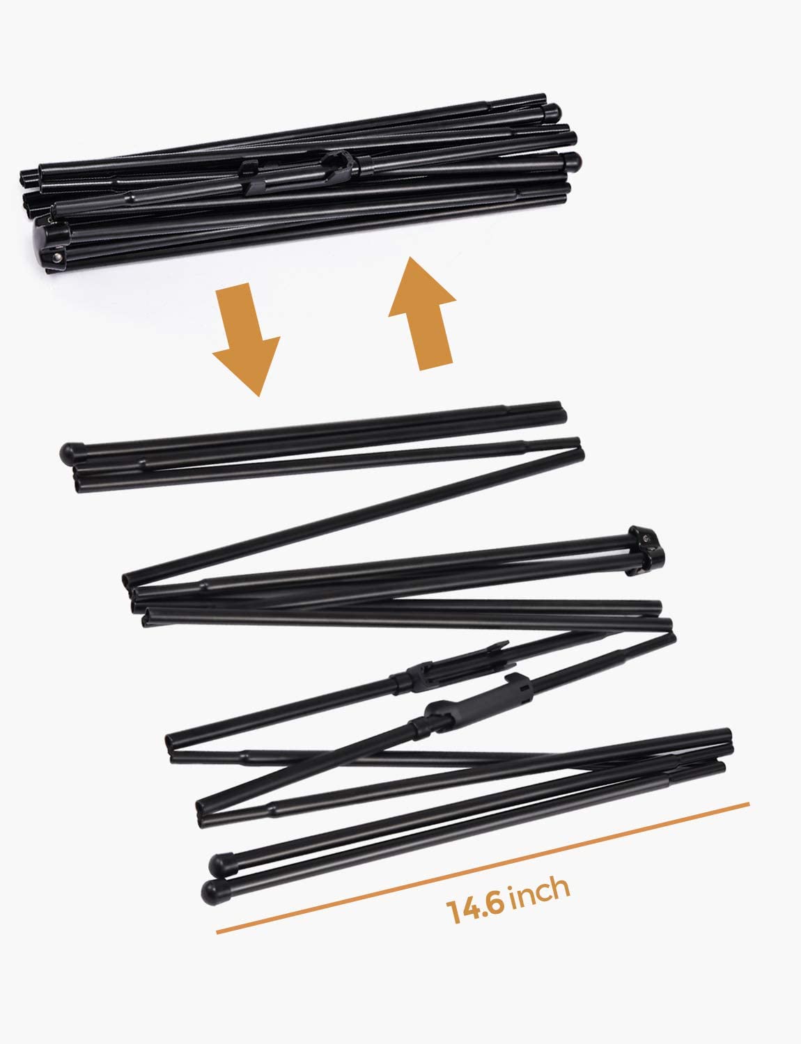 Nicpro 2 Pack Folding Easels for Display, 63 Inch, Portable for Artist Poster Wedding with Carry Bag