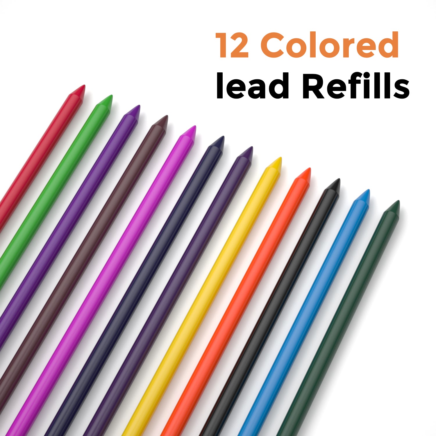 Nicpro 2.0 mm Mechanical Pencil Set, 9 Artist Carpenters Drafting Clutch Pencil for Drawing Writing Crafting Art Sketching with Colors HB & 2B Refill, Eraser, Sharpener, Propelling Lead Holder