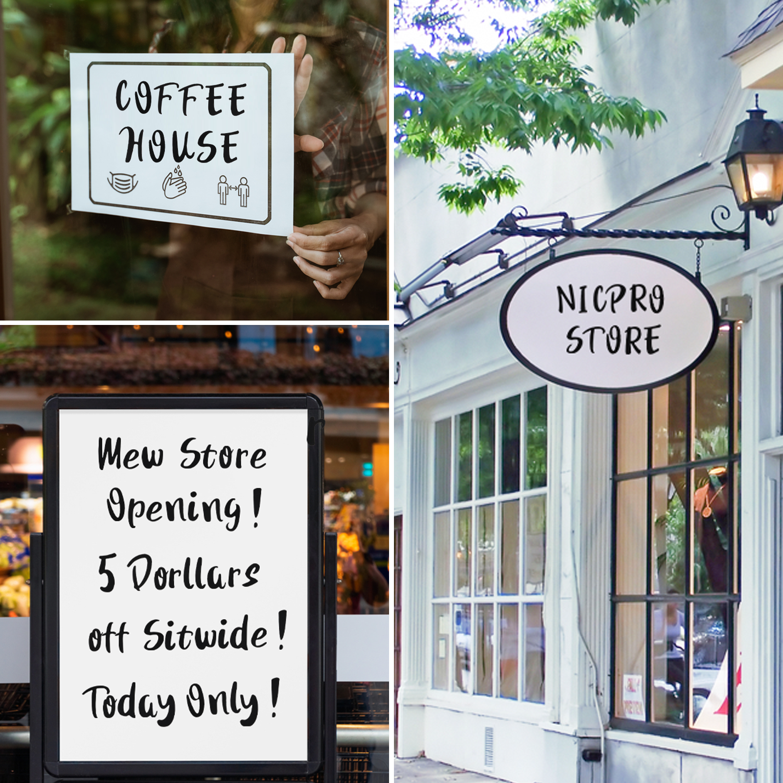 Nicpro Vinyl Letter Waterproof Stickers, 10 Sheets Self-Adhesive Black Letter Stickers, Alphabet Number Decals for DIY, Scrapbooking, Sign, Door, Address Number (1 Inch, Black)