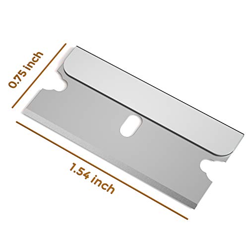Nicpro 140 Pack Single Edge Razor Blades Replacement Industrial Cutter Refill For All Standard Utility Scraper Knife, Paint & Sticker Remove