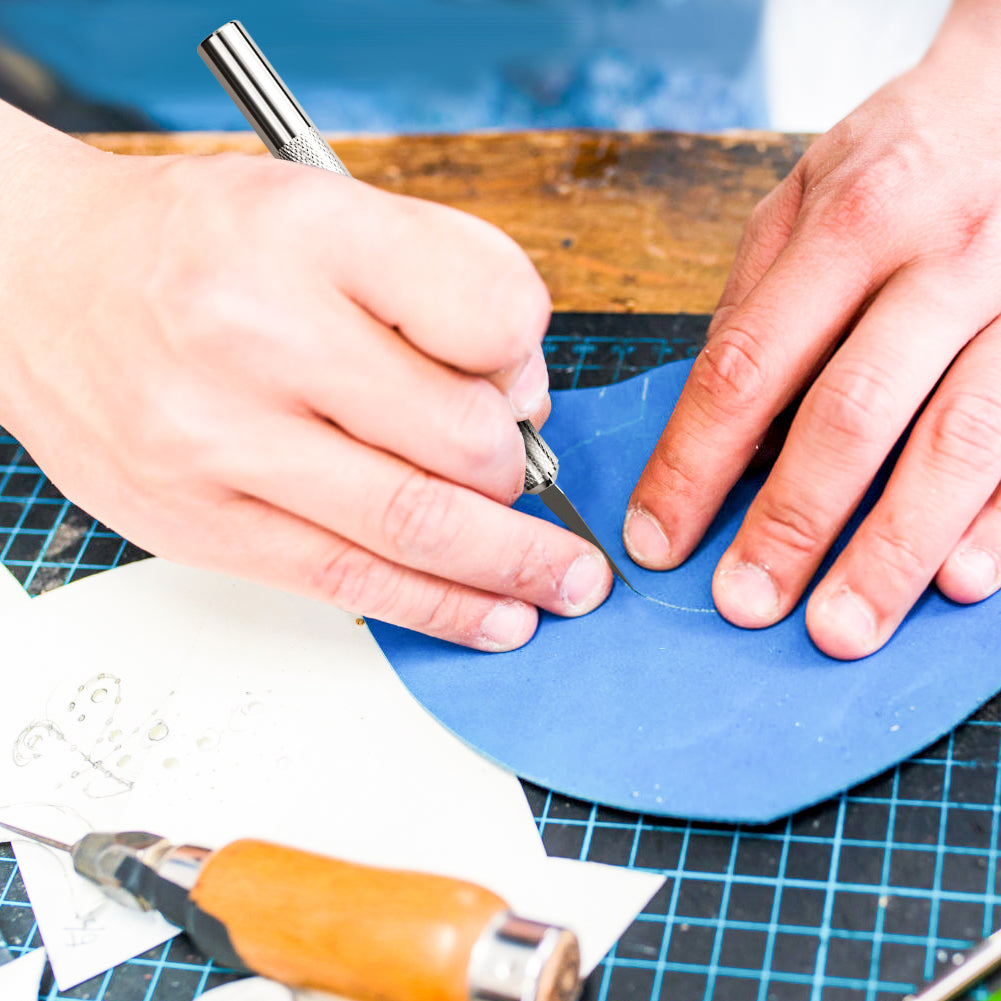 Nicpro 120 PCS Hobby Blades Set  , #2 Exacto Blades Refill  for  Art Craft, Hobby, Scrapbooking, Stencil