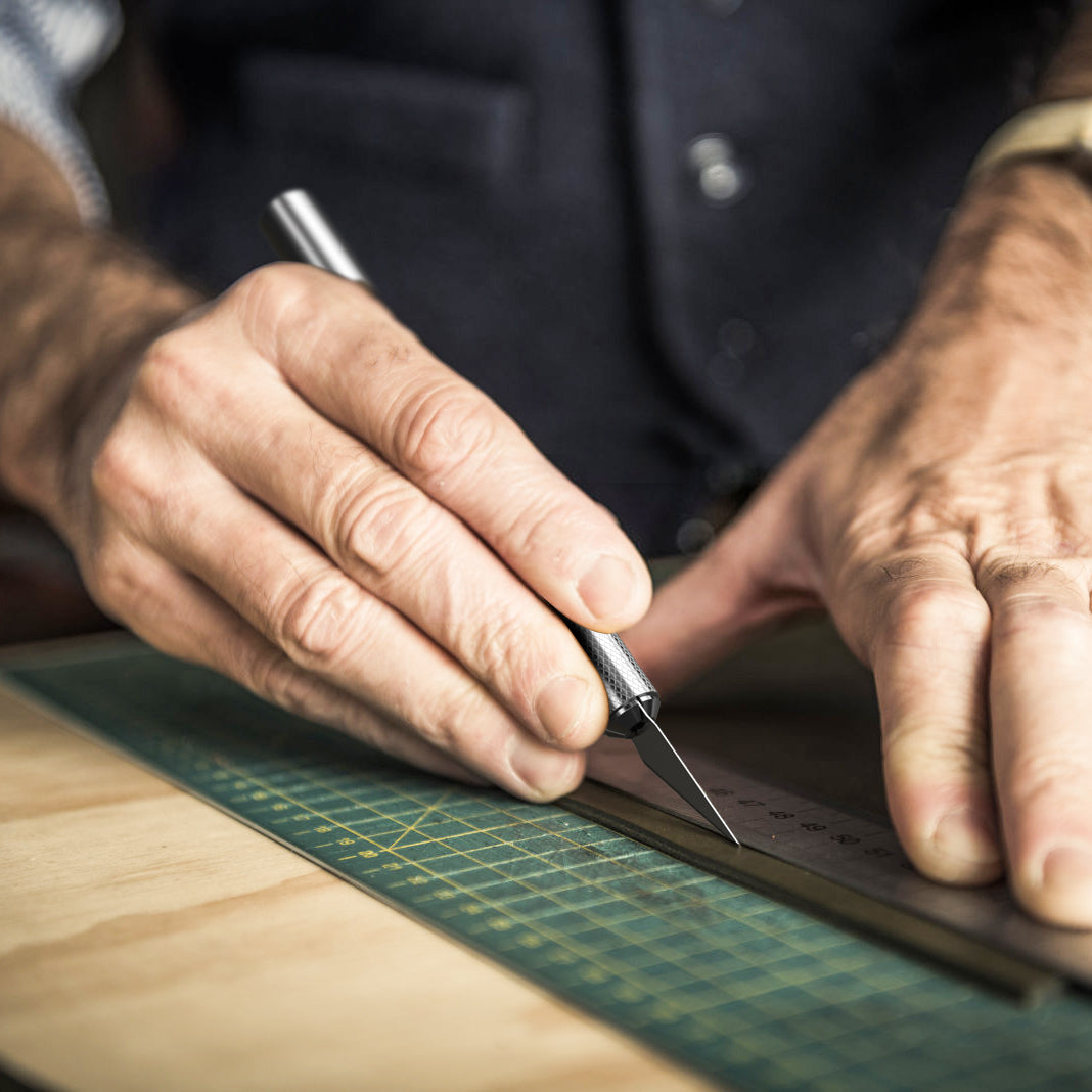 Nicpro 120 PCS Hobby Blades Set  , #2 Exacto Blades Refill  for  Art Craft, Hobby, Scrapbooking, Stencil