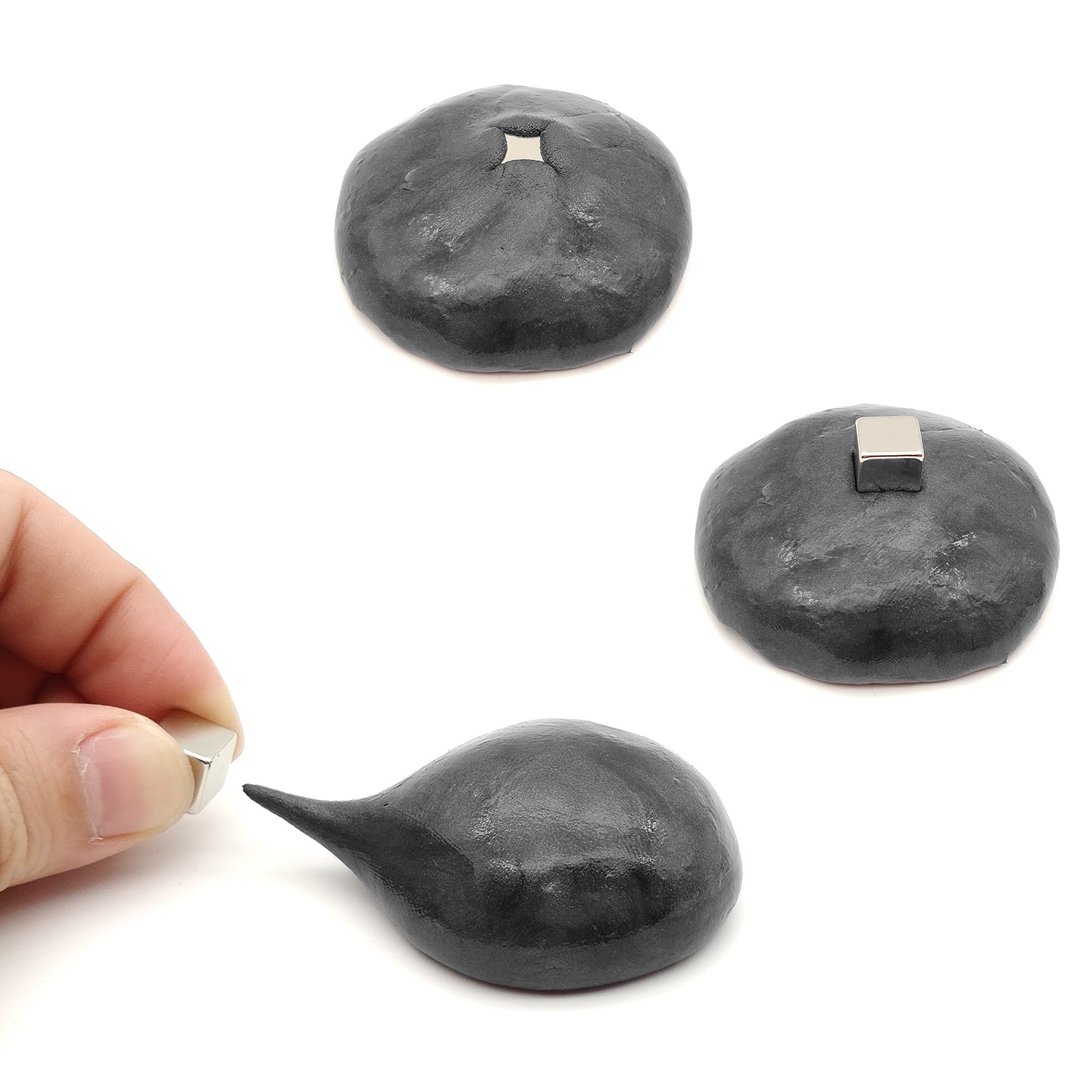 Nicpro Magnetic Slime Putty, Black Magnetic Putty Slime Supplies Space Toy Stress Reliever Kids Adults Fun 4 Monster Eyes