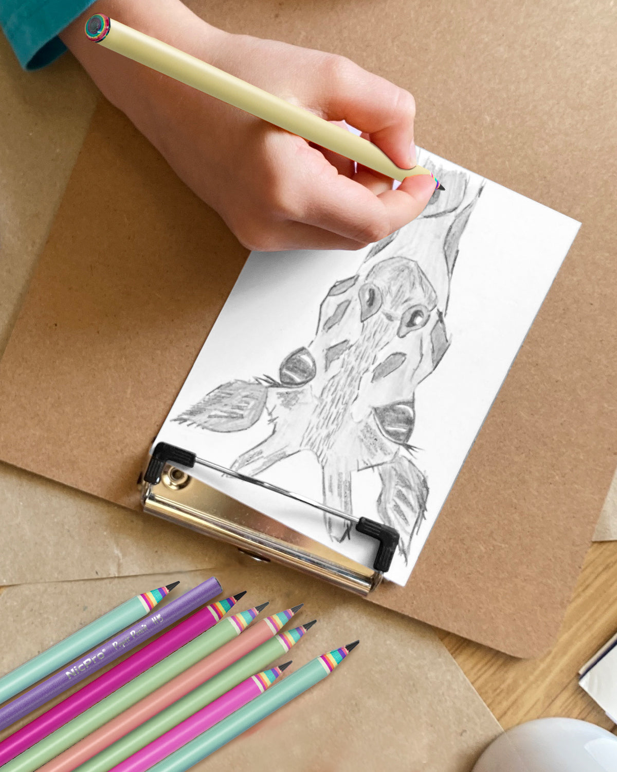 Nicpro 24PCS Rainbow Pencils HB #2, Cute Pastel Pencils Pre-Sharpened Wooden Pencils, Break-Resistant & Eco-friendly Recycled Paper Pencil For Kids Student Drawing Writing, School Supplies, 6 Colors