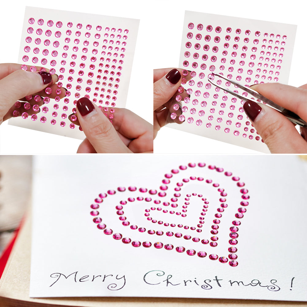 Nicpro Self-Adhesive Rhinestone Stickers Face Gems Body Jewels 4125 Pieces Crystal in 3 Size 25 Colors,25 Embellishments Sheet for Nail,Crafts,Festival,Carnival,Makeup