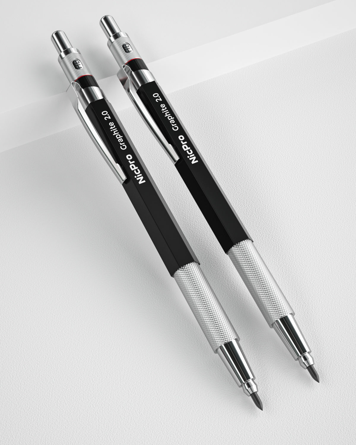 Nicpro 2mm Metal Mechanical Pencil Set, 2PCS 2.0 mm Artist Nicpro 2mm Metal Mechanical Pencil Set, 2PCS 2.0 mm Artist
