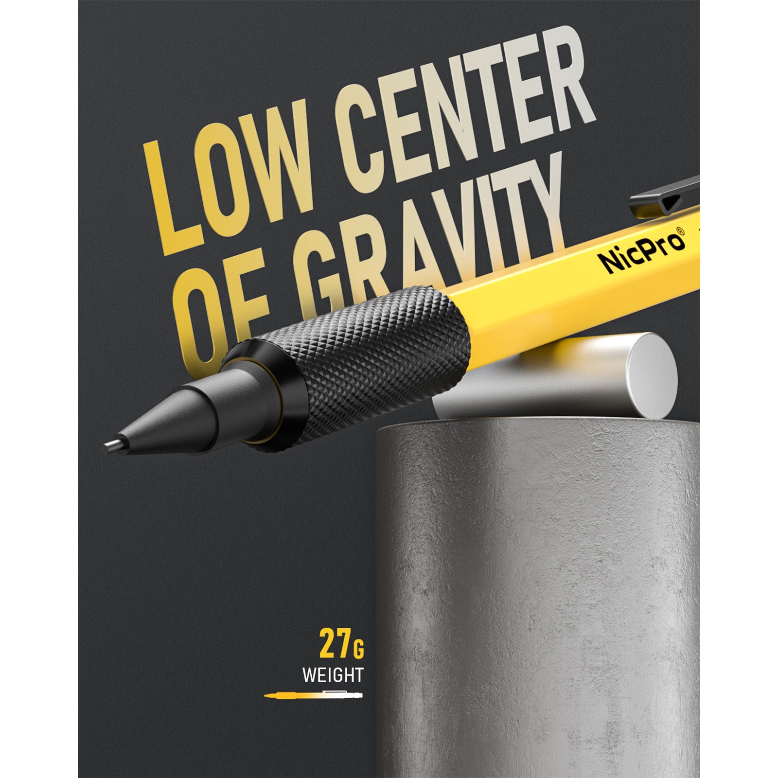 Nicpro 3 PCS 1.3 mm Mechanical Pencils Set with 36 Lead Refill, 3 Eras