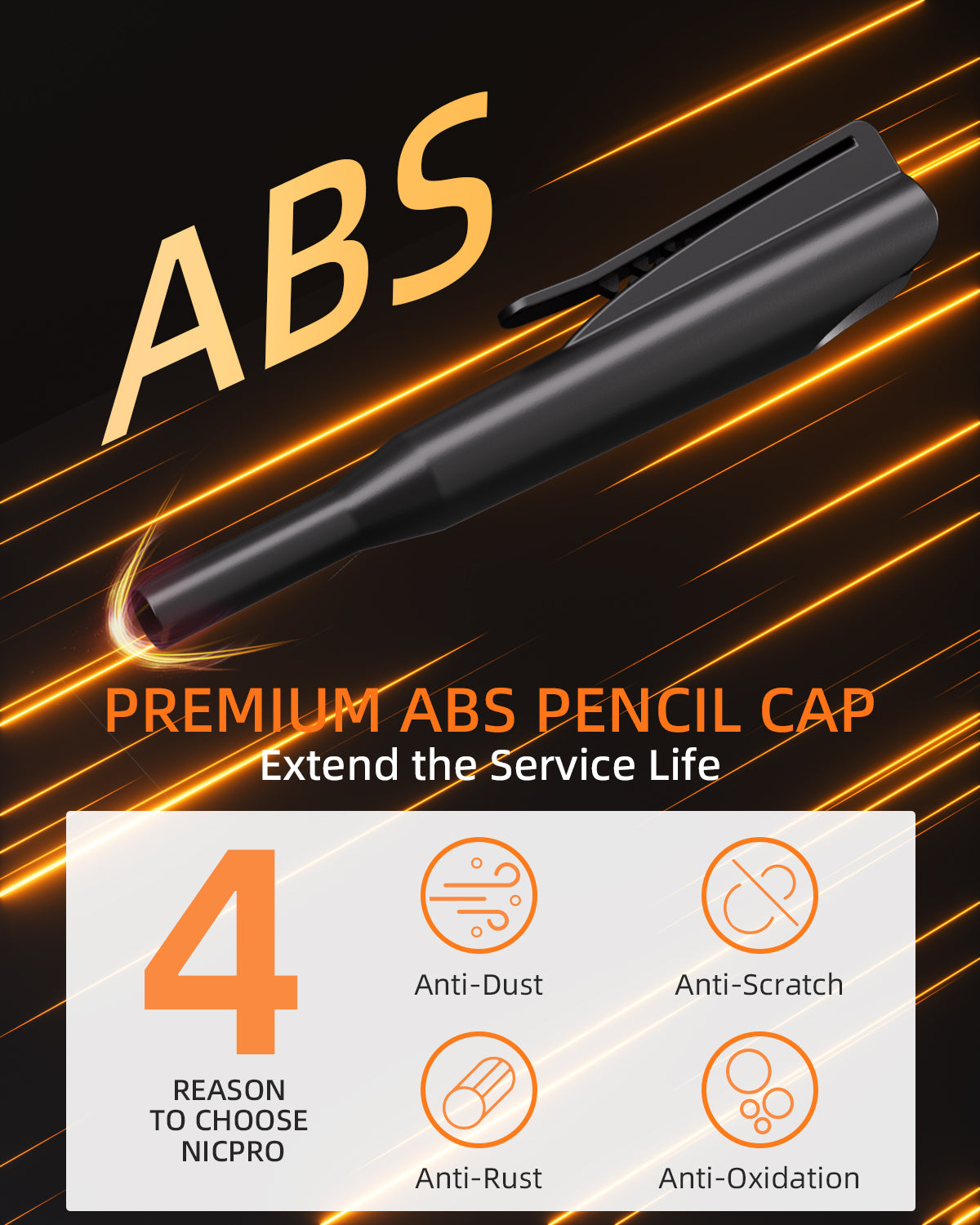 Nicpro 5 Pack Carpenter Pencil with Sharpener & Holders, Mechanical Carpenter Pencils Set with 53 Refills, Deep Hole Marker Woodworking Pencils, Heavy Duty Construction for Architect-With Case