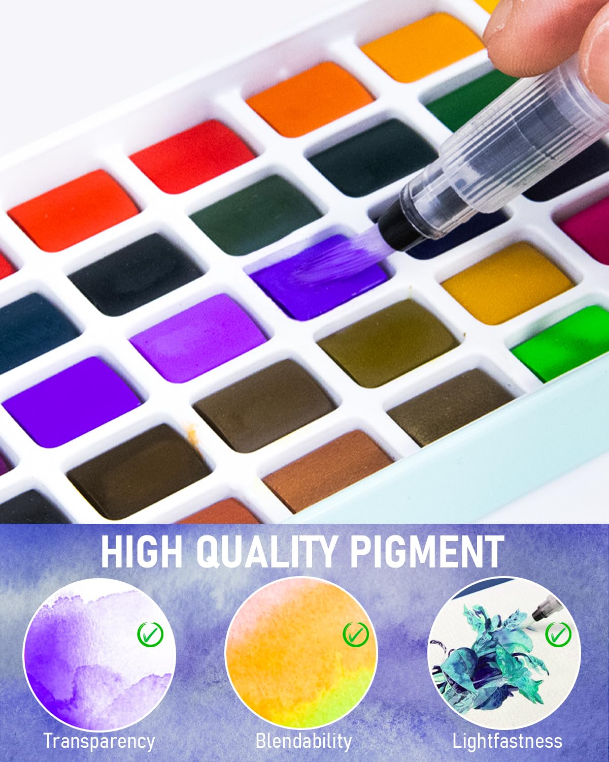 PROFESSIONAL NON-TOXIC WATER COLOR PAINT ART ACRYLIC PAINT FOR ART  PAINTINGS