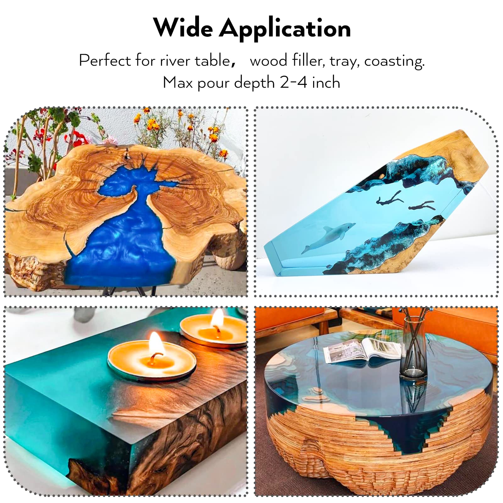 Deep Pour Epoxy Resin for River Tables & Molds