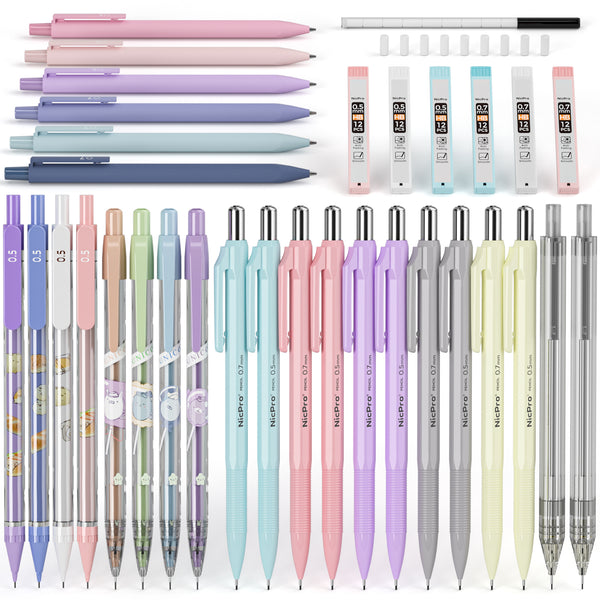 SERVE Deep Mechanical Pencil 0.7mm Multi Colored Pencils With Eraser For  School Supplier - AliExpress