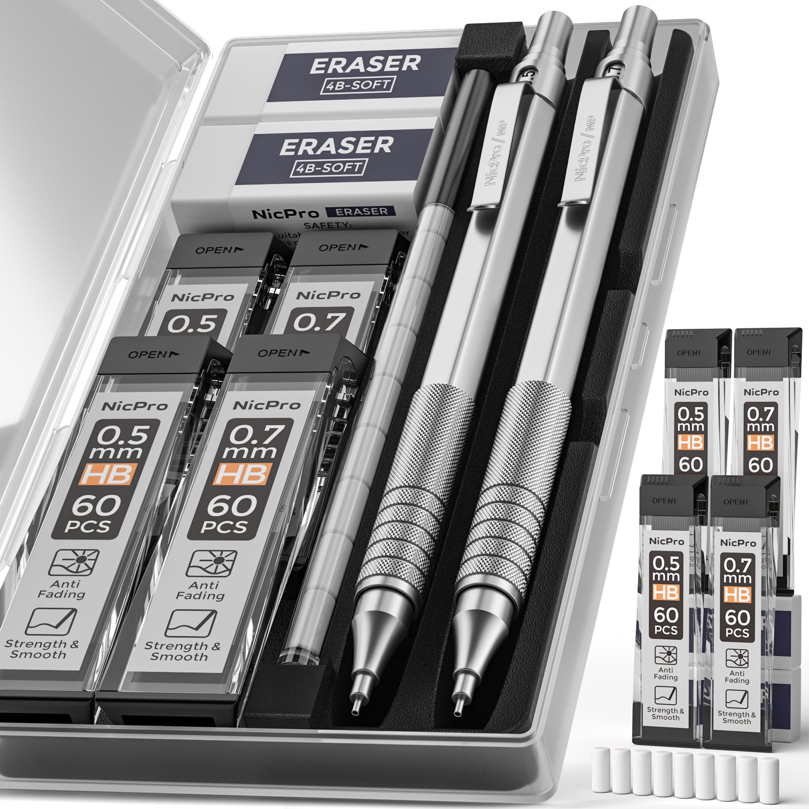 Metal Mechanical Pencil Set