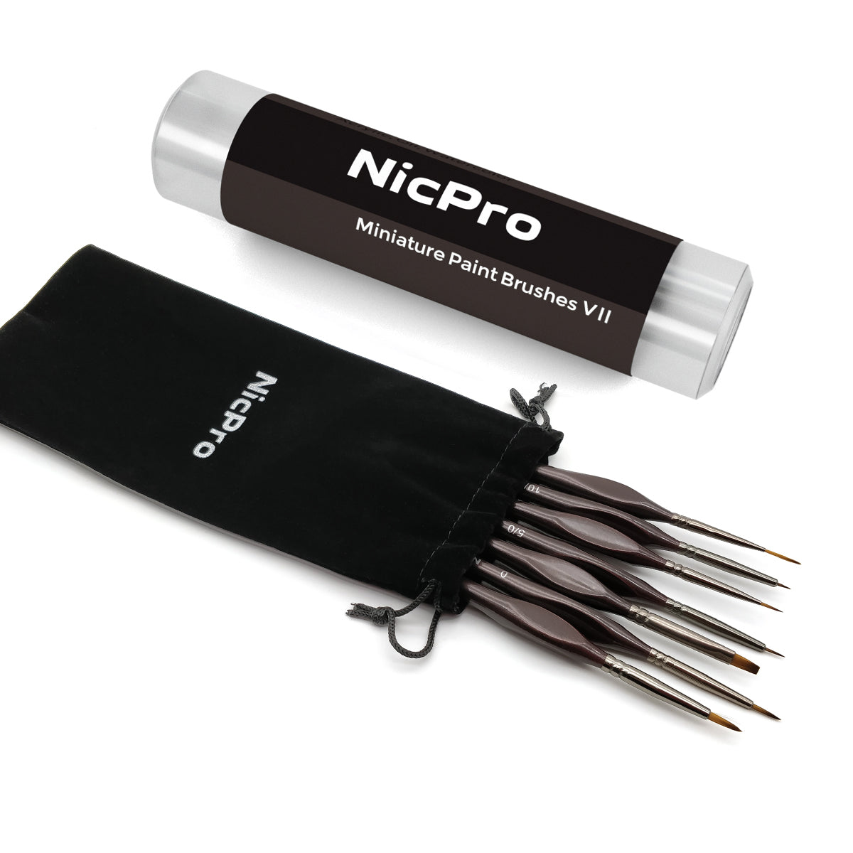 Nicpro 16 PCS Detail Paint Brushes, Small Detail Paint Brush Set Fine