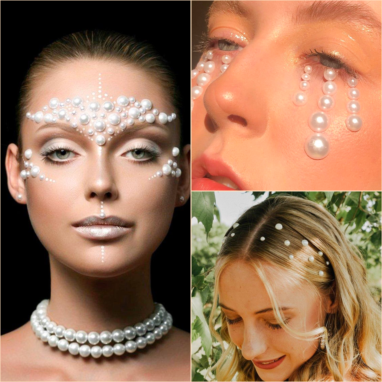 6 Sheets Face Gems Stick on Eye Self-Adhesive, Face Diamonds Stick