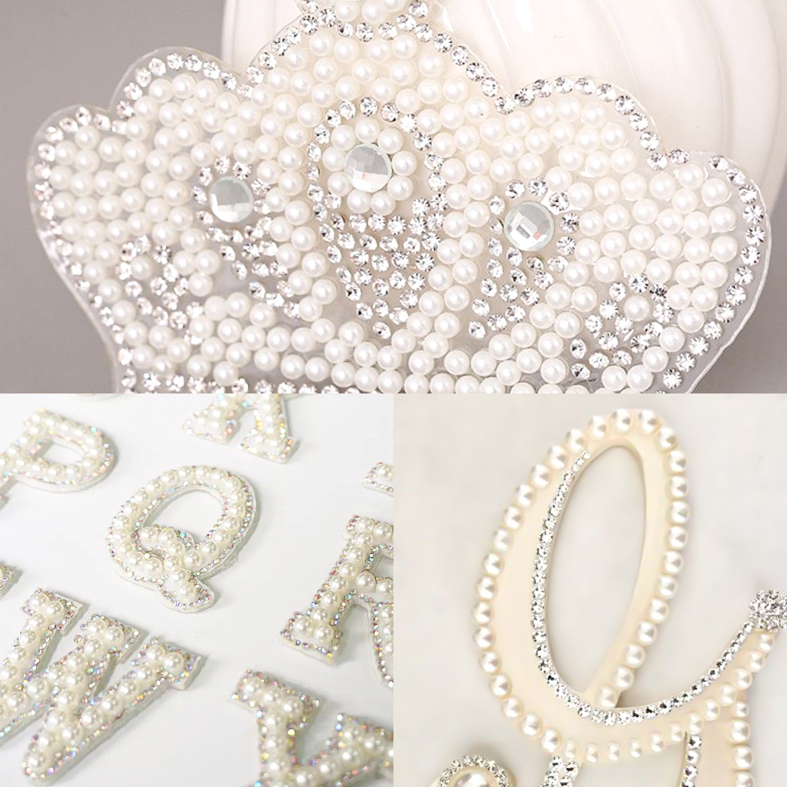 2800 Pieces Pearl Stickers, 4 Size White Flat Back Pearls Sticker  Self-Adhesive Craft Pearls Faux Pearl Gems Embellishment for Face Beauty  Makeup Nail