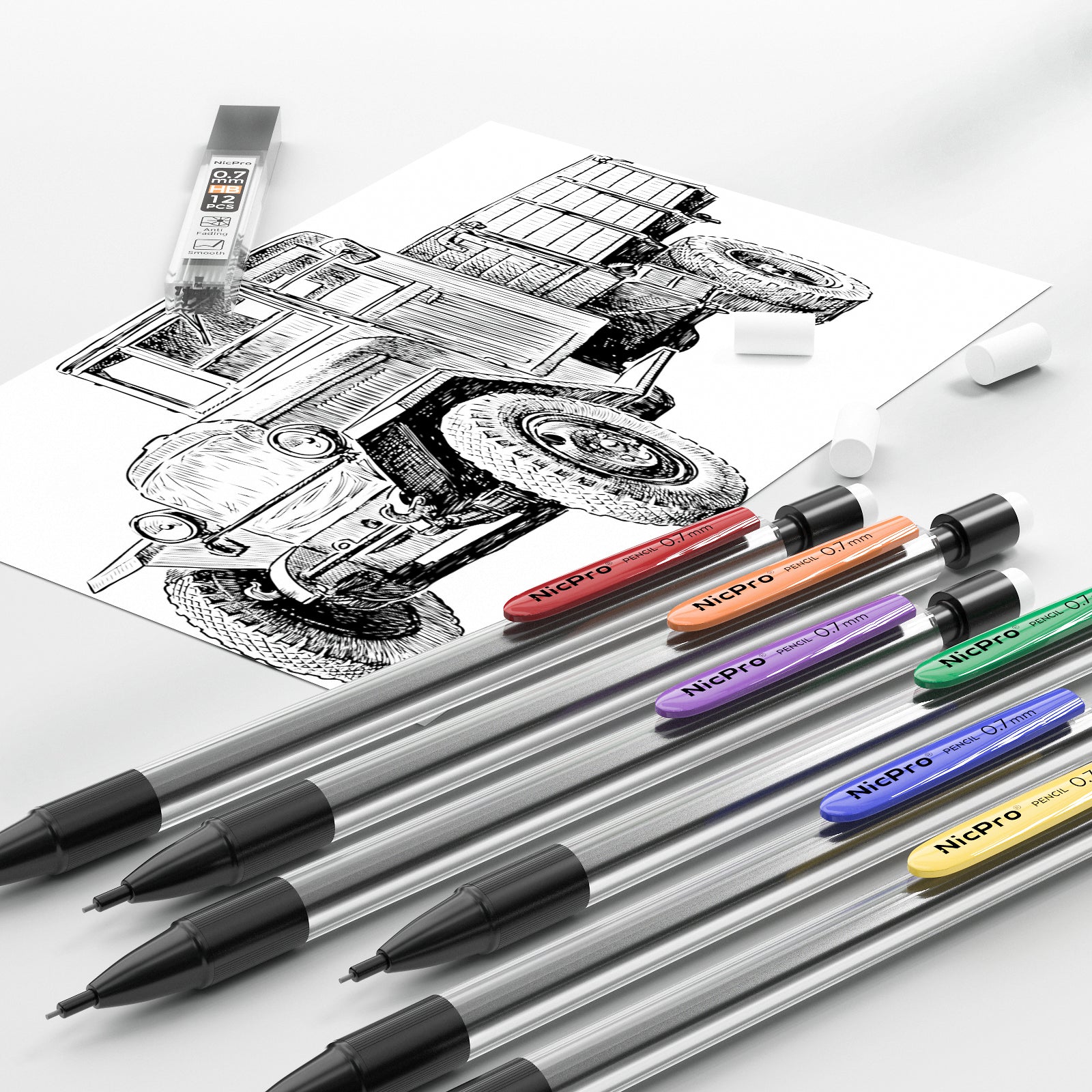 Sketch Kit, Sketching Pencils Set, Drawing Drafting Kit, 26