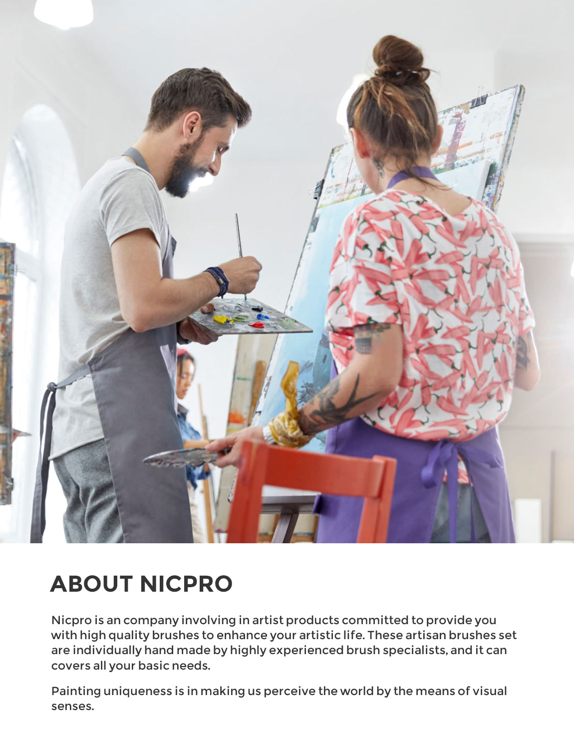 Nicpro Micro Detail Paint Brush Set,15 Tiny Professional Miniature Fin
