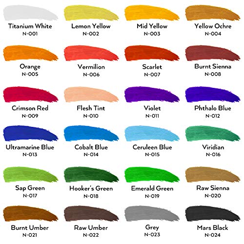 Acrylic Paint Set for Kids, Artists and Adults - 12 Vibrant Colors, 6 Brushes 3