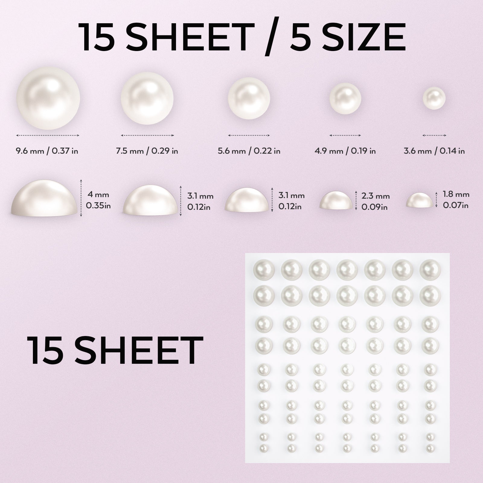 6 Sheets Face Pearls Makeup Jewels Body Gems Stick On Pearls Gems for Face  Craft DIY